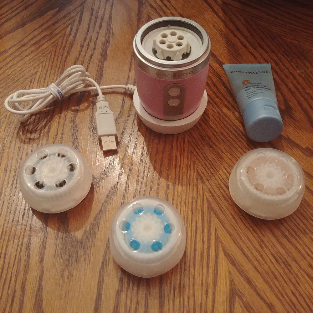 Clarisonic Mia Fit Pink 3 New Brush Heads